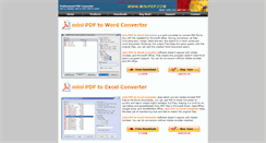 Desktop Screenshot of minipdf.com